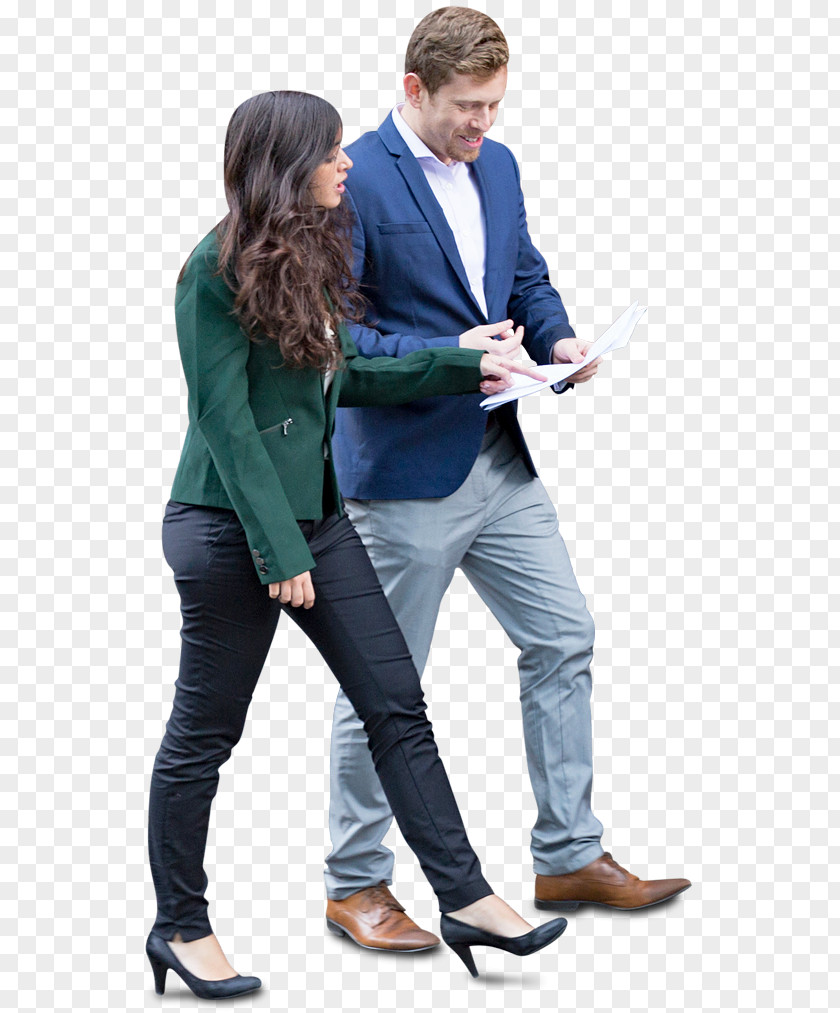 Couple Walking Architecture Visualization People PNG