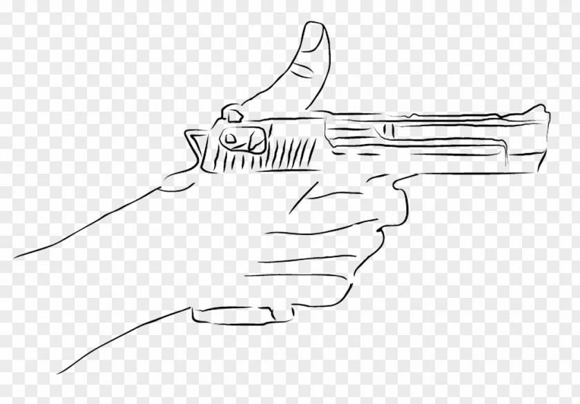 Desert Eagle Thumb /m/02csf Clip Art Drawing Line PNG
