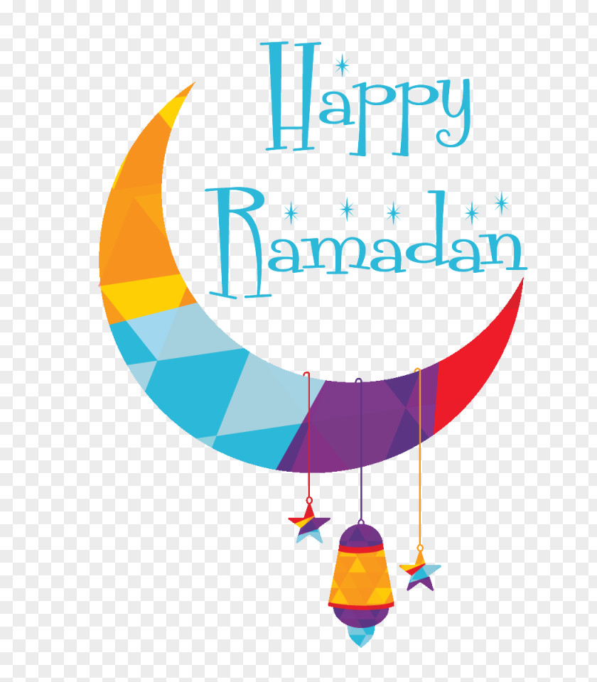 Happy Ramadan Moon Star Holiday Clipart. PNG