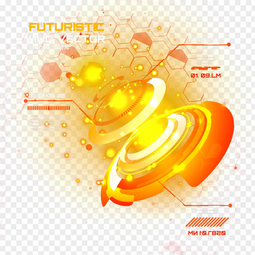 Orange Ring Runner Technology Graphic Design Yellow Font PNG