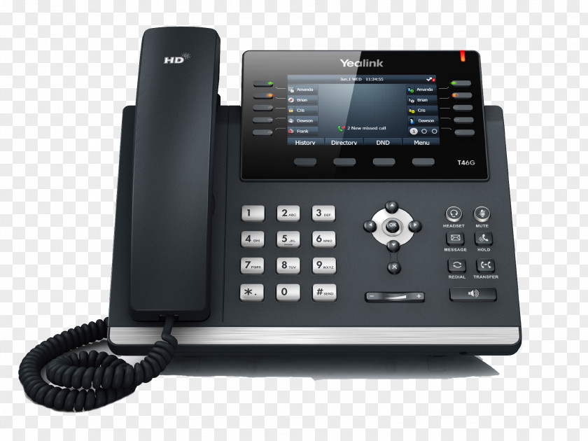 Phone Element Yealink SIP-T46G VoIP Telephone Session Initiation Protocol Voice Over IP PNG
