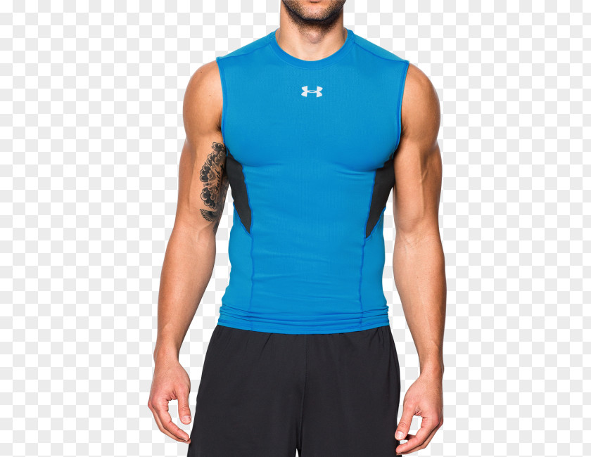 T-shirt Sleeveless Shirt Blue PNG