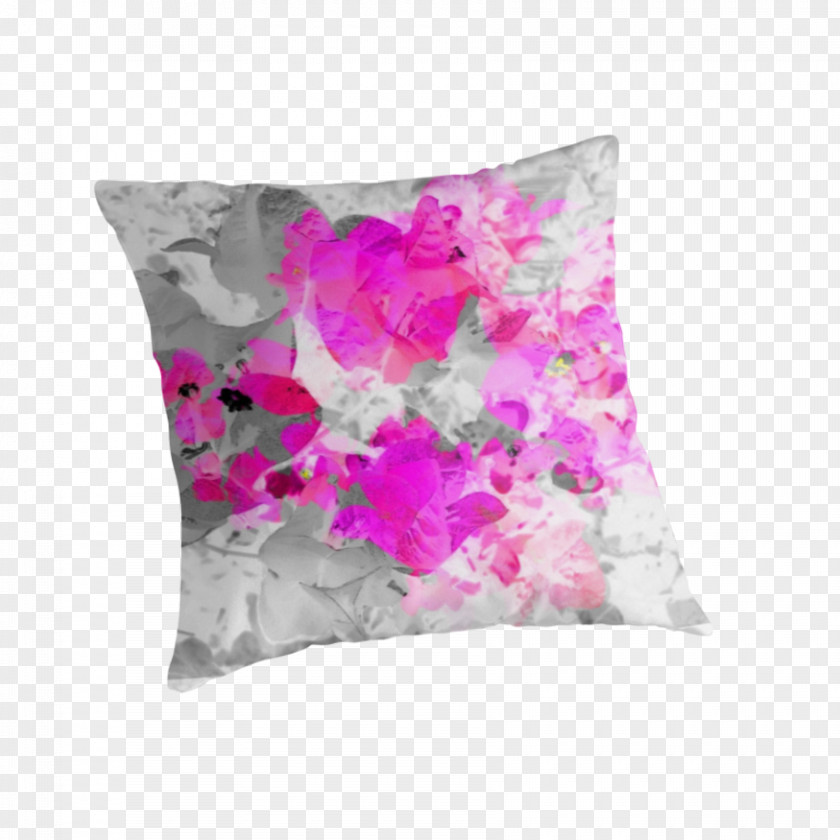 Bougainvillea Throw Pillows Cushion Pink M PNG