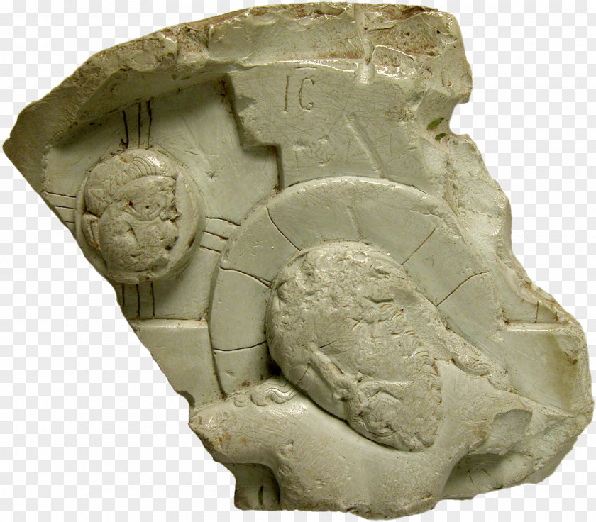 Crucifixion Stone Carving Relief Archaeological Site Artifact PNG