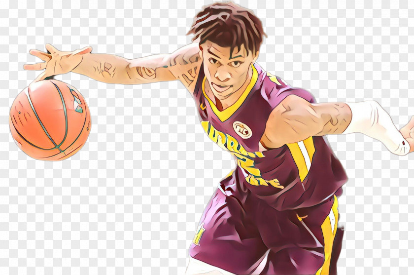 Player Muscle Basketball Cartoon PNG