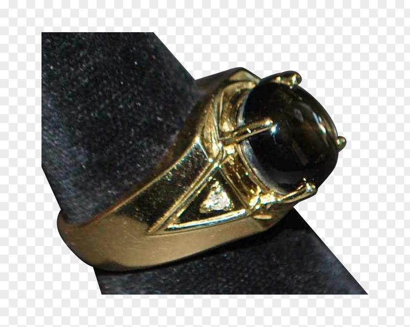 Tiger Tiger's Eye 01504 Brass Ring PNG