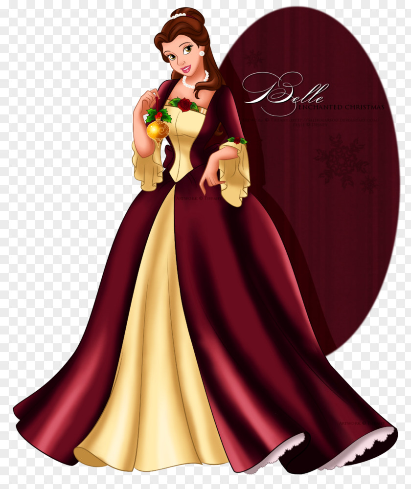 Beauty And The Beast Belle Disney Princess Christmas Walt Company PNG