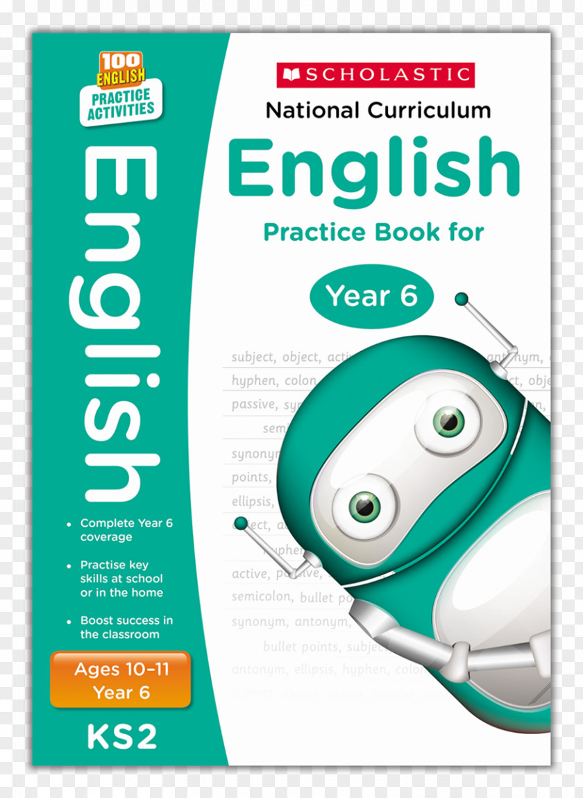 Book National Curriculum English Practice For Year 3 6 4 Six Scholastic Corporation PNG