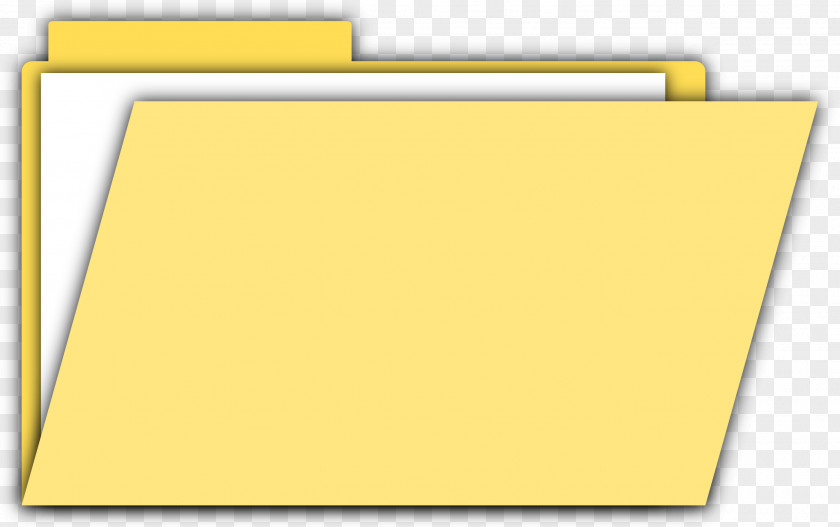 Folder Image Paper Yellow Angle Area PNG
