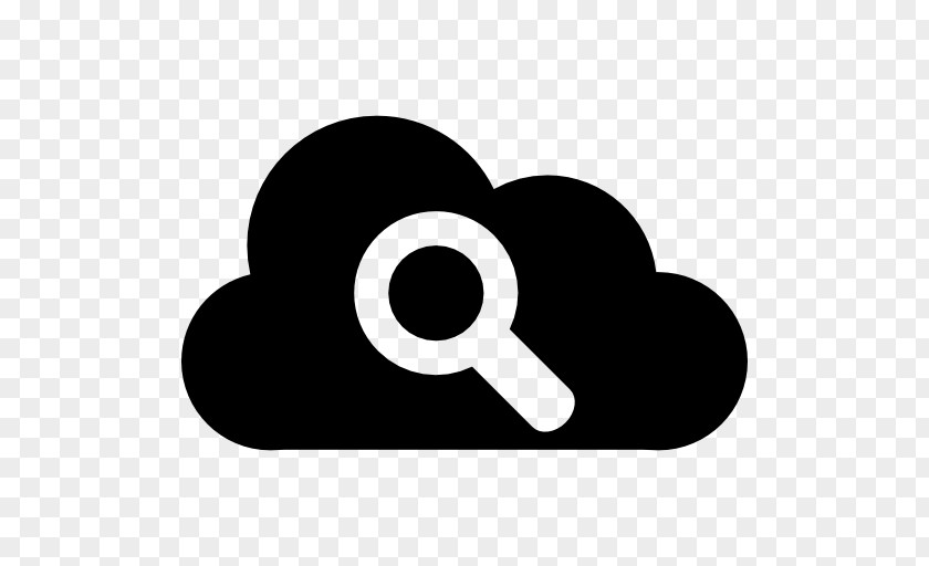Magnifying Glass Cloud Storage Clip Art PNG
