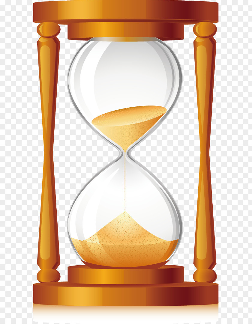Time Hourglass Euclidean Vector Illustration PNG