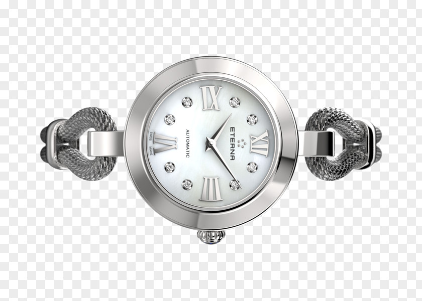 Watch Eterna Strap Silver Gold PNG