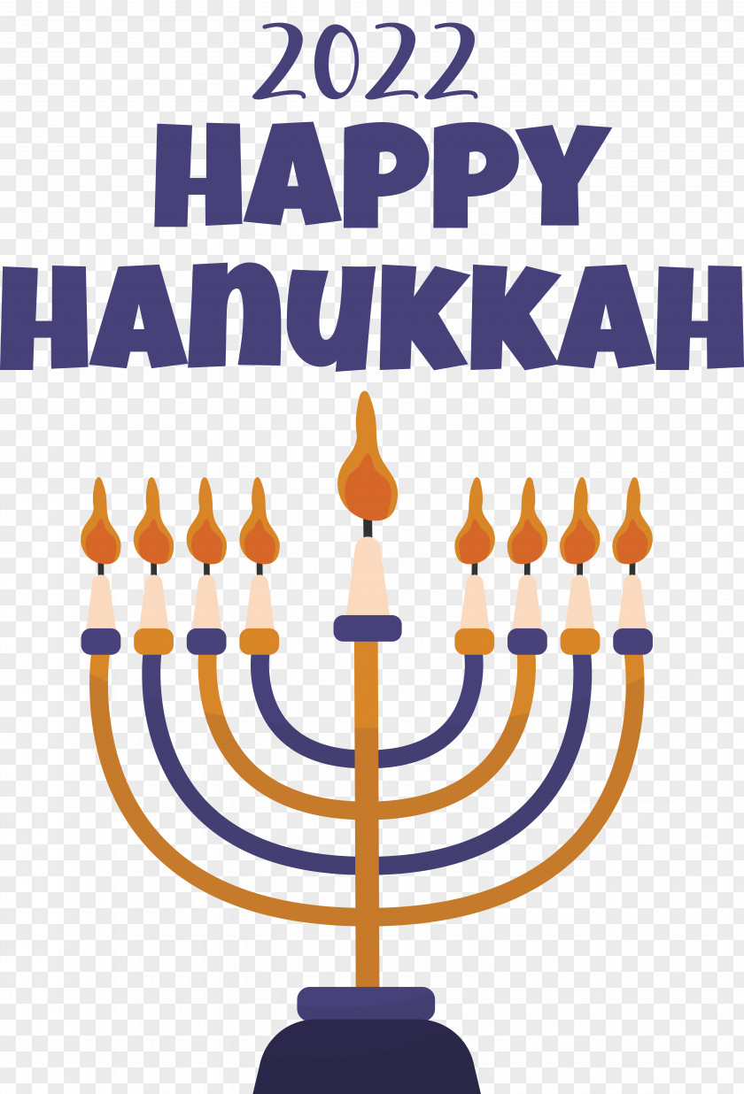 Happy Hanukkah Lighting Dreidel Sufganiyot PNG