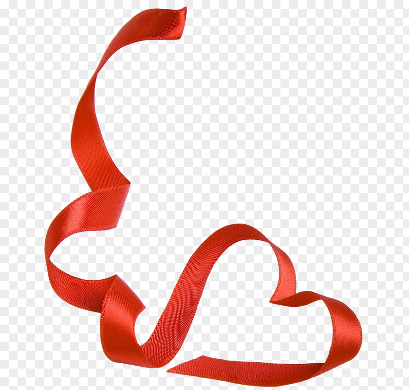 Red Ribbon Heart Decorative Box Stock Photography PNG