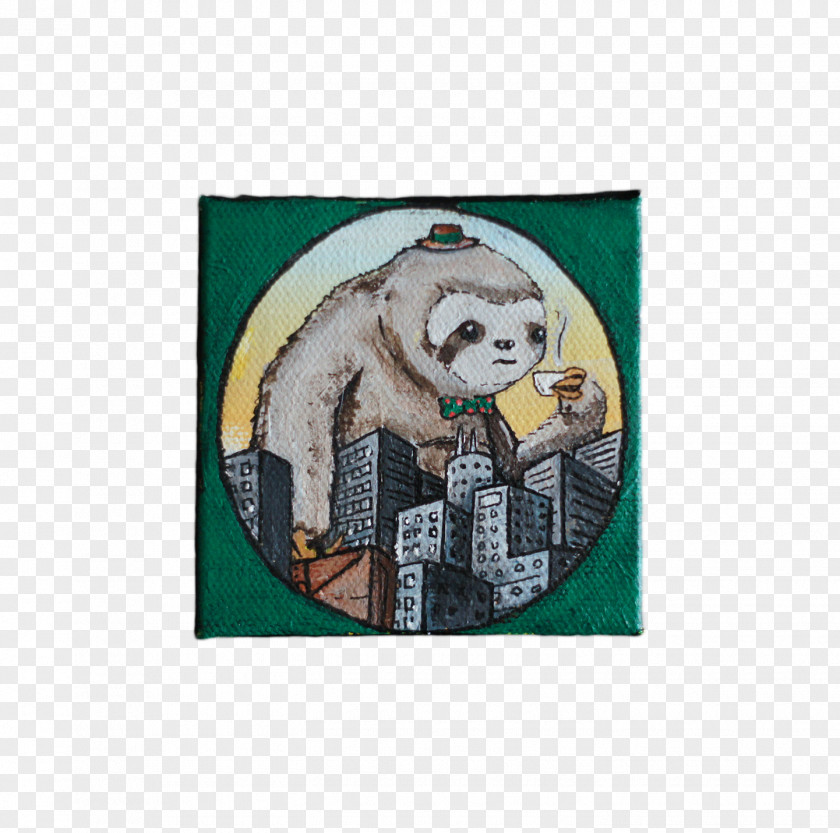 Sloth Design Breakfast Textile Menu PNG