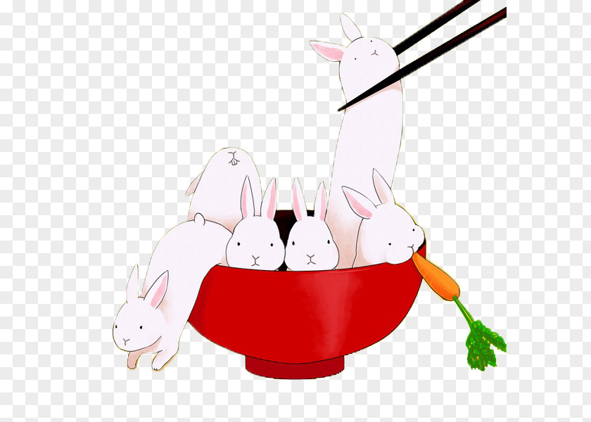 Bunny Rice Cake Nian Gao Rabbit PNG