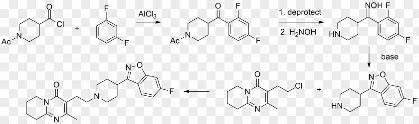 Chemical Synthesis Grepafloxacin Risperidone Fluoroquinolone Compound PNG