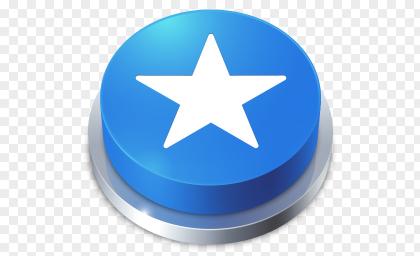 Favorites Star Blue Button Icon Like Download PNG