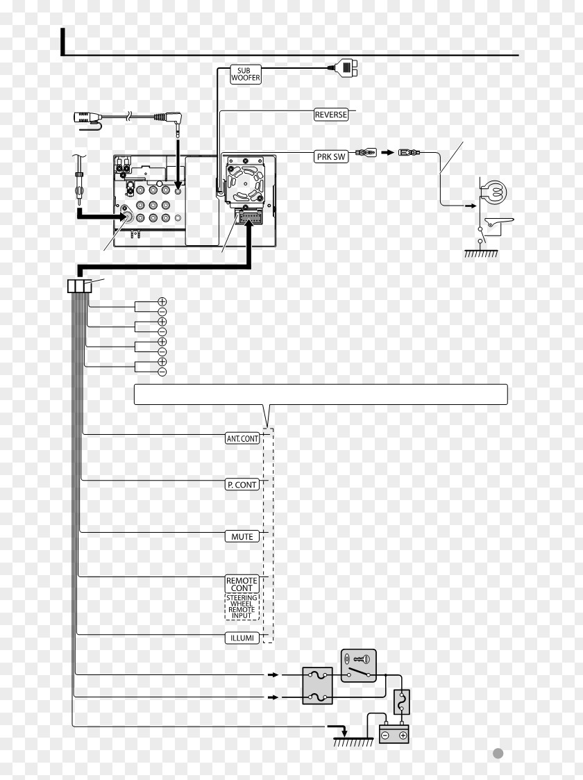 Wiring Diagram Electrical Wires & Cable Kenwood Corporation Vehicle Audio PNG