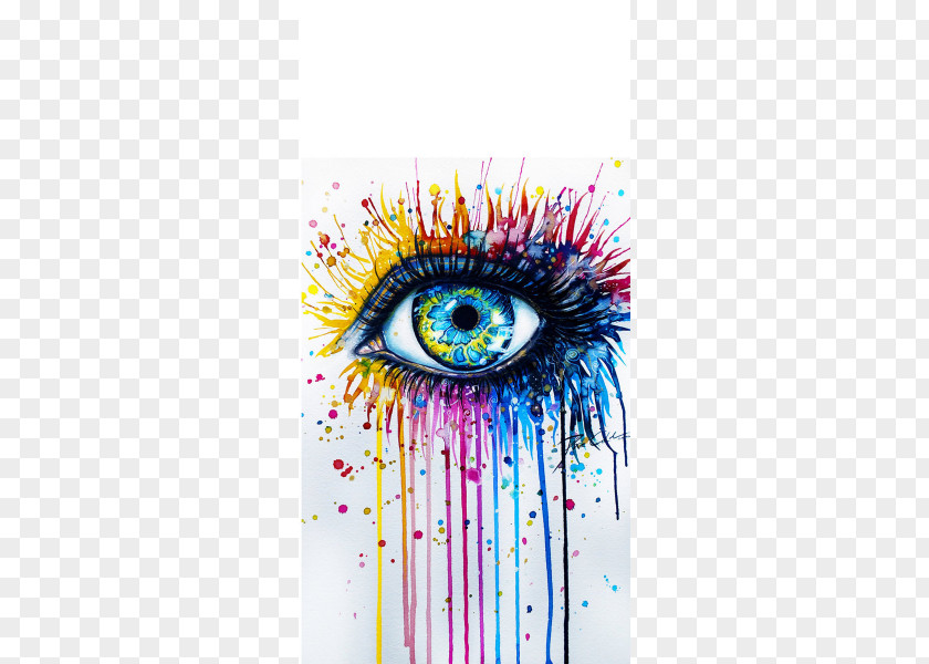 Eye Drawing Color Art Painting PNG