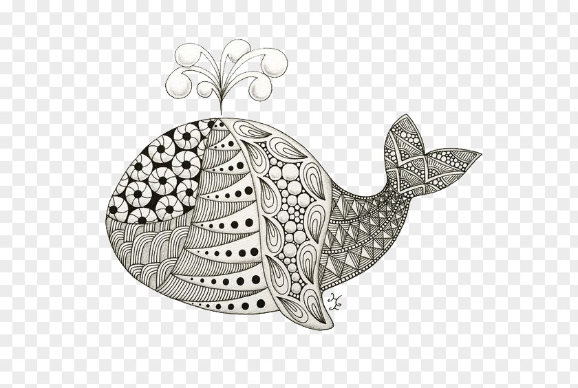 Hand-painted Decorative Illustration Shark Doodle Drawing Art Pattern PNG