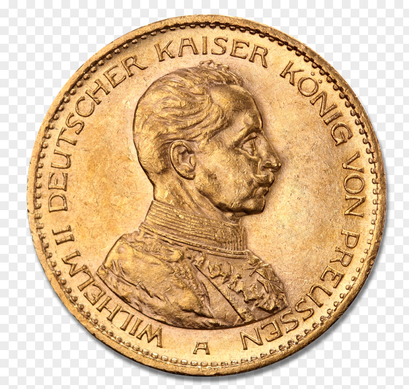 Coin Kingdom Of Prussia German Empire Gold Germany PNG