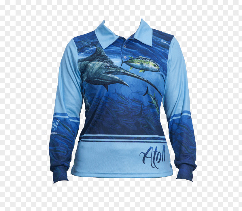 Hand-painted Skin Long-sleeved T-shirt Fishing PNG