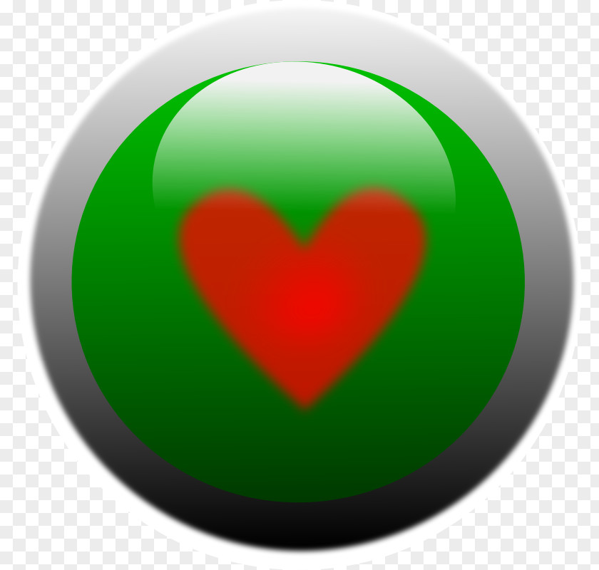 Love Button Green Rainbow Clip Art PNG