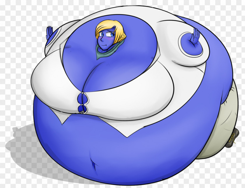 Blueberry Body Inflation Art PNG