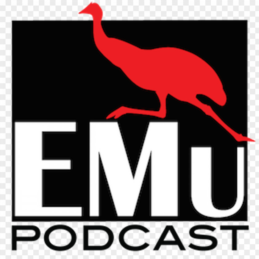 Emu Logo Beak Brand Podcast Font PNG