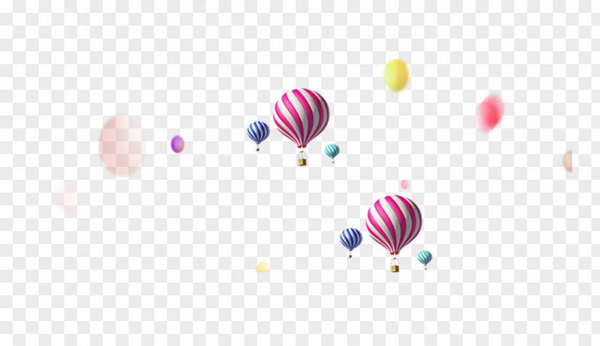 Hot Air Balloon Pattern PNG