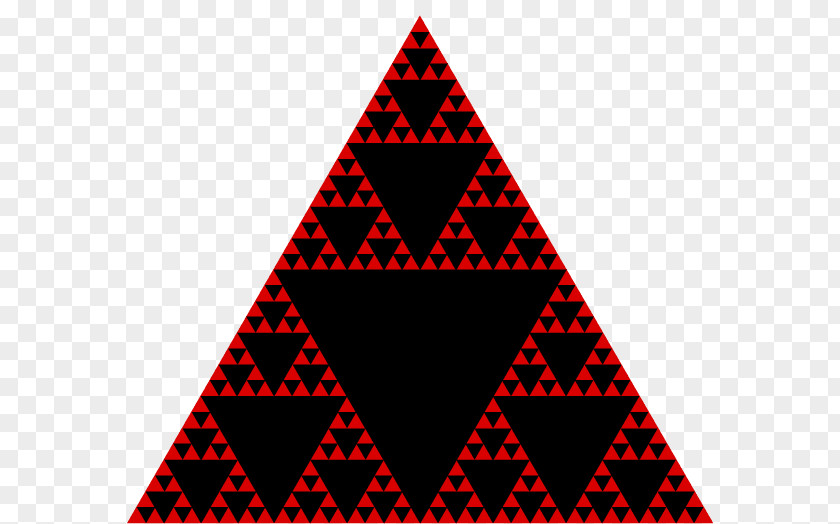 Sierpinski Triangle Fractal Pascal's Recursion PNG