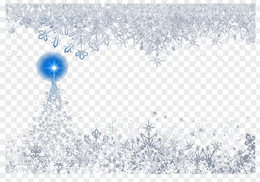 Star Snowflake Christmas Tree Icon PNG