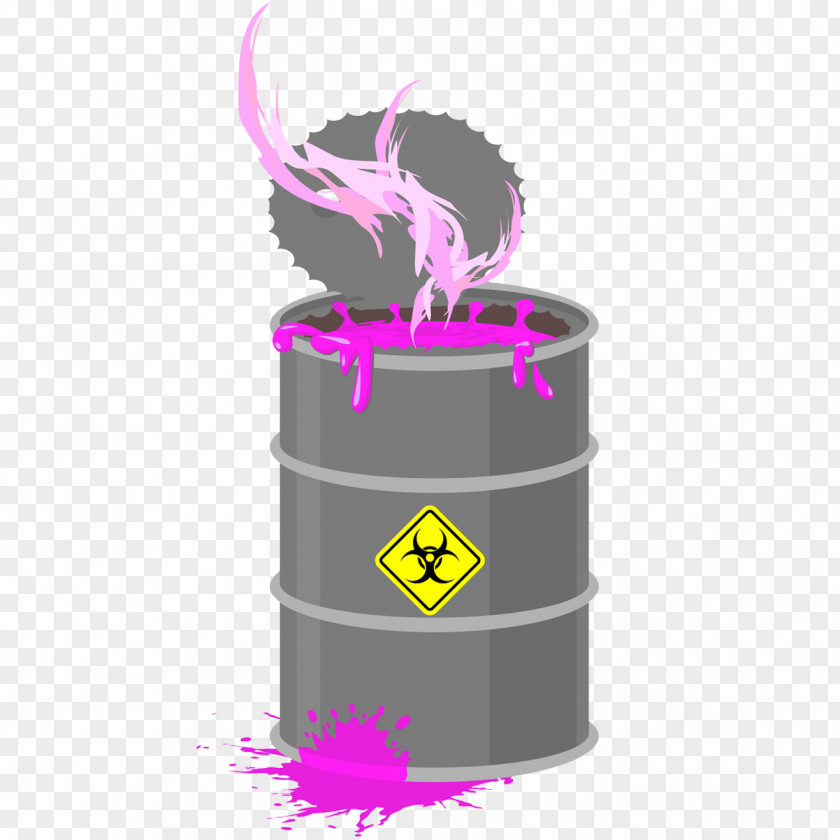 Hazardous Waste Toxic Chemical Radioactive Barrel PNG
