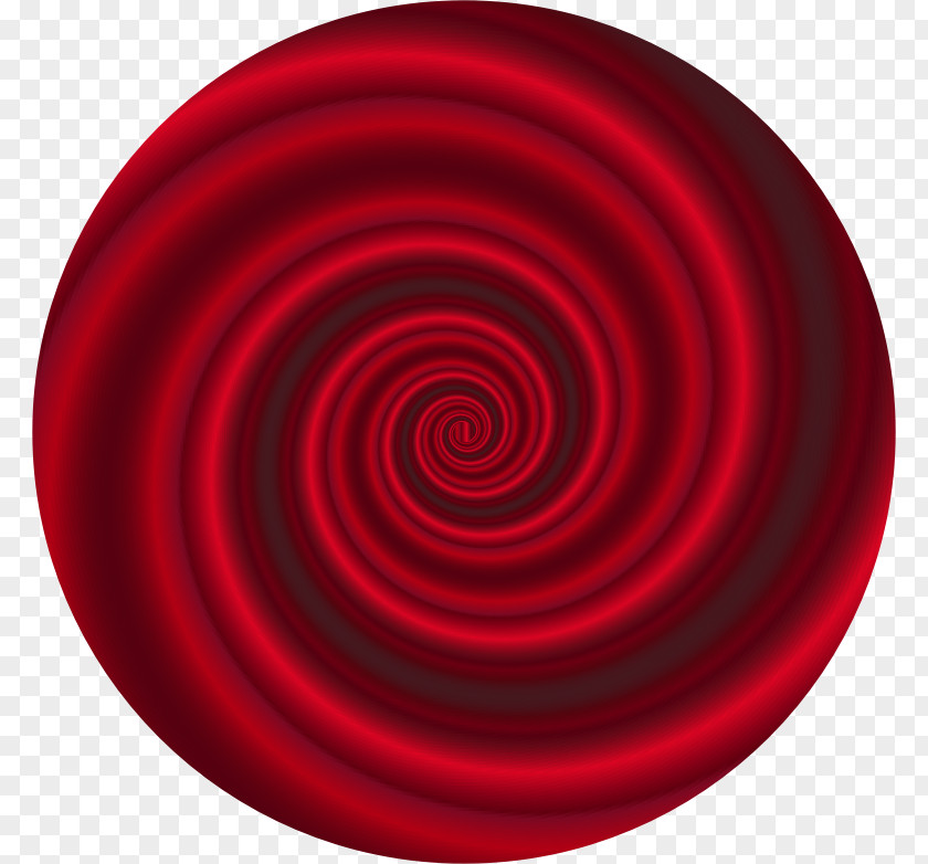 Vortex Circle Spiral Maroon PNG