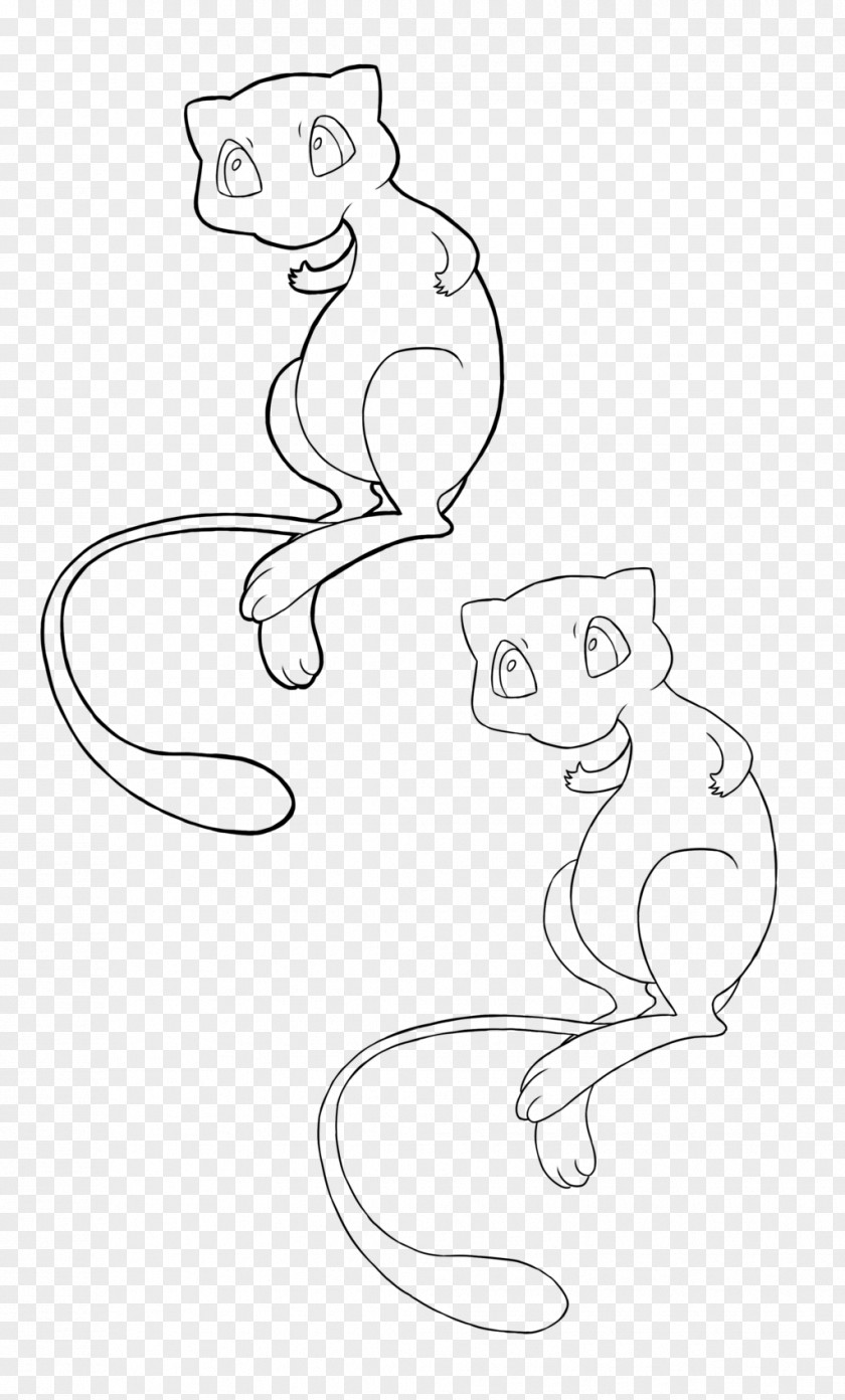 Cat Line Art Finger Sketch PNG