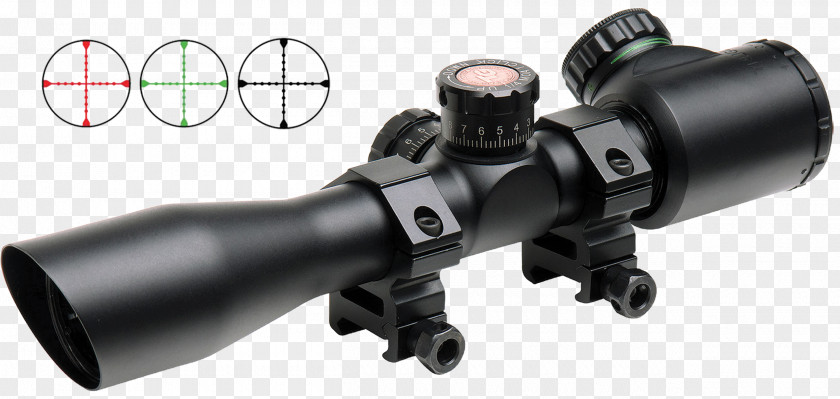 Coated Lenses Telescopic Sight Red Dot Weaver Rail Mount Crossbow PNG