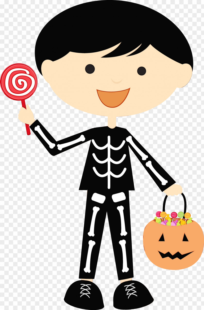 Male Cartoon Halloween Background PNG