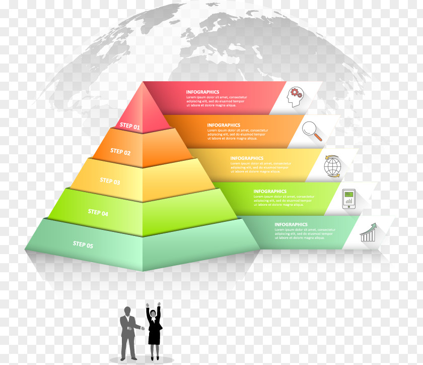 Pyramid Infographic Project Diagram PNG