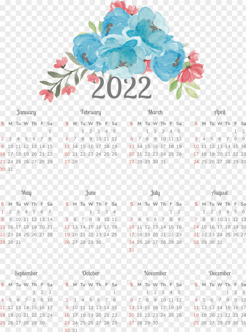 Calendar Font Flower Meter PNG