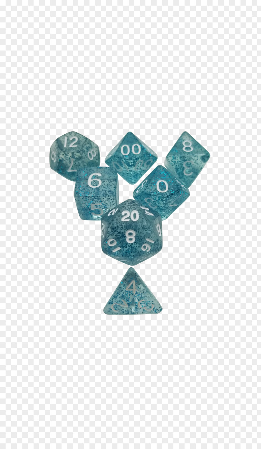 D20 Dice Turquoise PNG