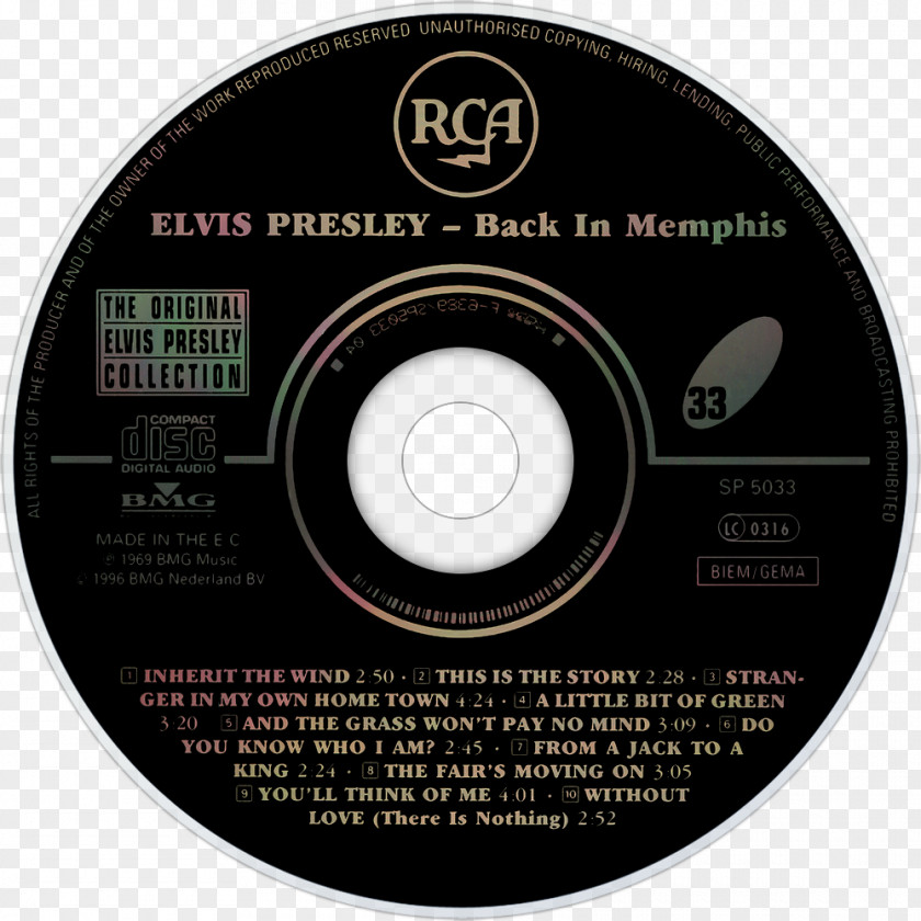 Elv1s Compact Disc Elvis Presley: 50,000,000 Fans Can't Be Wrong From Memphis To Vegas/From Vegas Elvis' Golden Records Album PNG