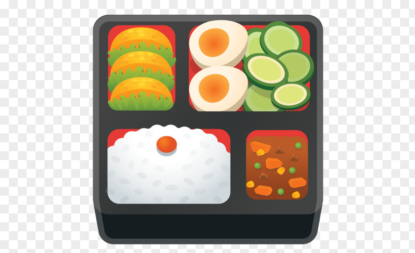 Emoji Bento Take-out Asian Cuisine PNG