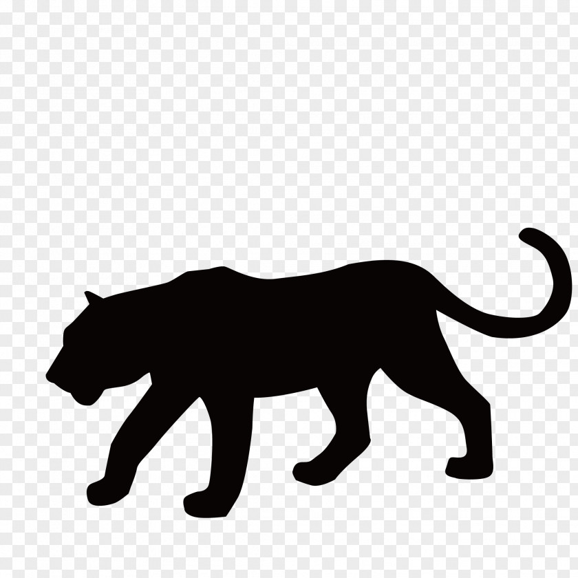 Silhouette Of Leopard Black Panther Amazon.com Toy Animal Figurine PNG