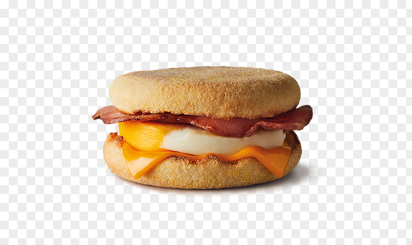 Breakfast Sandwich Cheeseburger English Muffin Bacon PNG