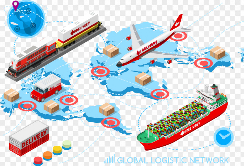 Vector Global Transport Logistics PNG
