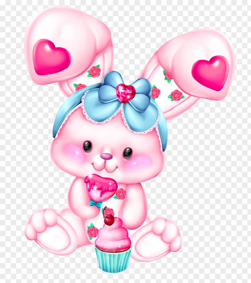 Baby Toys Heart Pink Flower Cartoon PNG