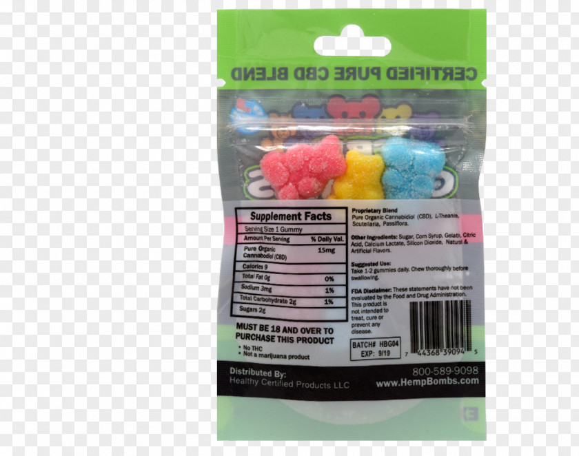 Cannabis Gummi Candy Cannabidiol Gummy Bear Hemp PNG