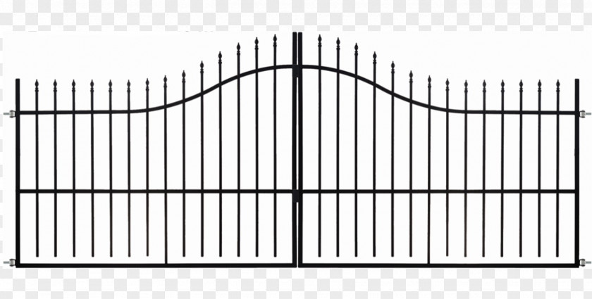 Gate Fence Wrought Iron Metal Steel PNG
