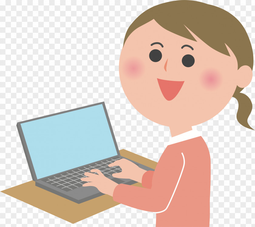 Laptop Personal Computer Woman Clip Art PNG